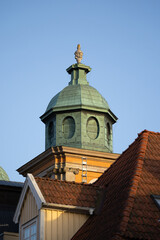 Copper Lantern Tower Of Kalmar Cathedral Above Rooflines Sweden © Birute Vijeikiene