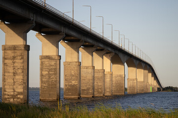 Concrete Pillars Of Oland Bridge Spanning Kalmar Strait Sweden © Birute Vijeikiene