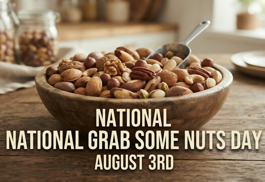 National Grab Some Nuts Day August 3rd