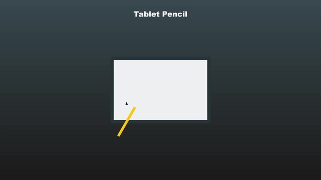 Tablet pencil digital tool animation for creative projects 4k stylus