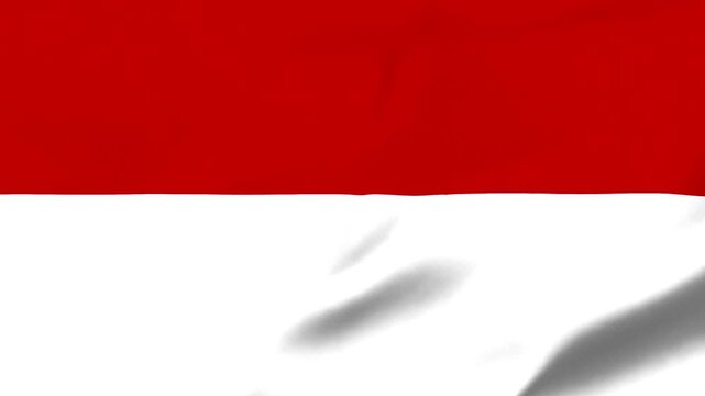Indonesia Flag waving 4k videos