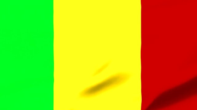Mali Flag Waving Seamless Looping videos 