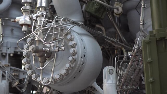 Powerful USSR Rocket Propulsion System Close View
