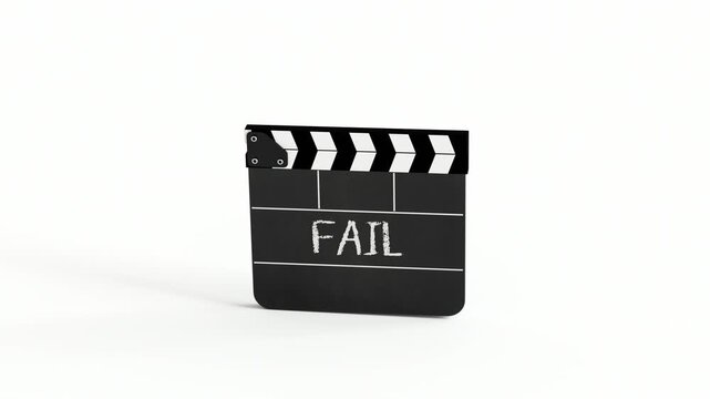 Fail Cinema Clapper Concept for hilarious mistakes or blooper reels