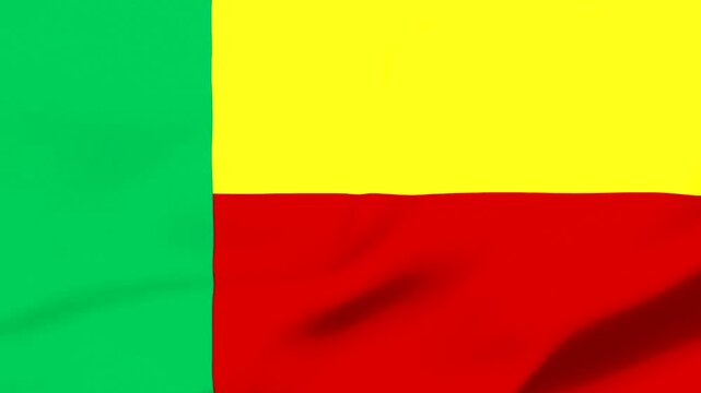 Threecolor flag with green yellow and red sections
