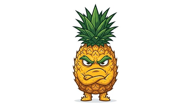 pineapple cartoon illustration
