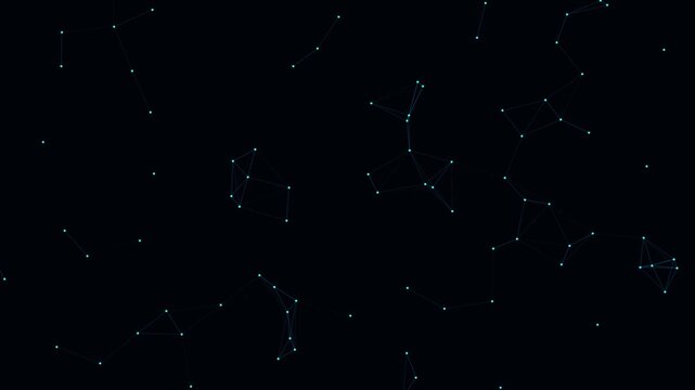 Abstract Plexus Neural Network Connecting Lines Seamless Loop Background