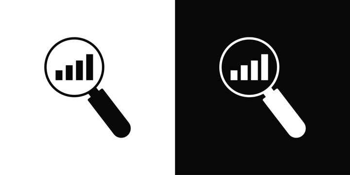 Analysis icon flat symbols pack