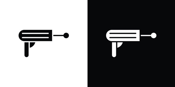 Blaster icon flat symbols pack