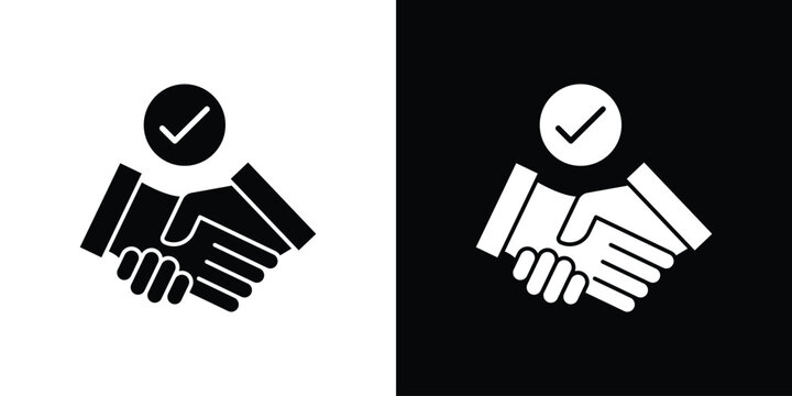 Commitment icon flat symbols pack