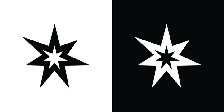 Explosion icon flat symbols pack