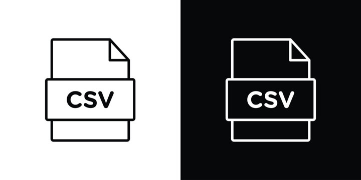 Download CSV file icon simple elements series