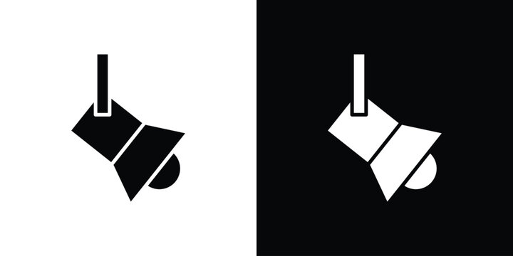 Searchlight icon flat symbols pack