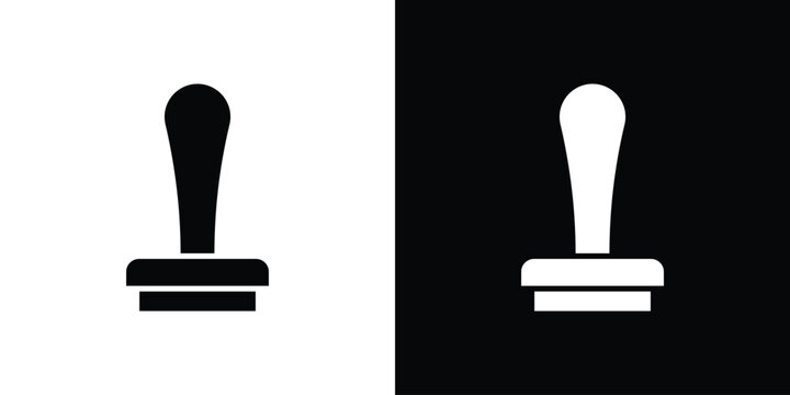 Stamp icon flat symbols pack