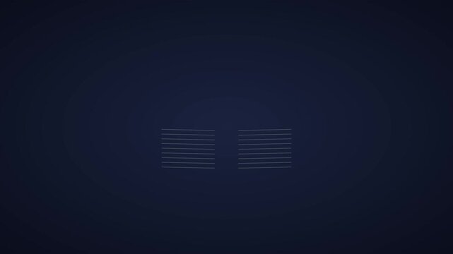 Minimalist digital loading bar animation with horizontal progress lines on dark blue 4k background