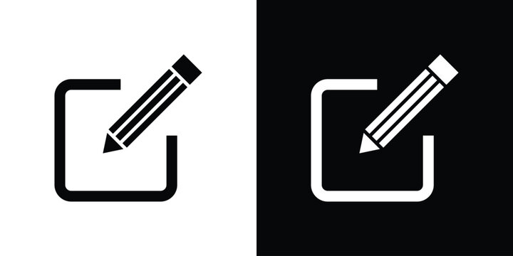 Edit text icon lineart symbols pack. EPS10
