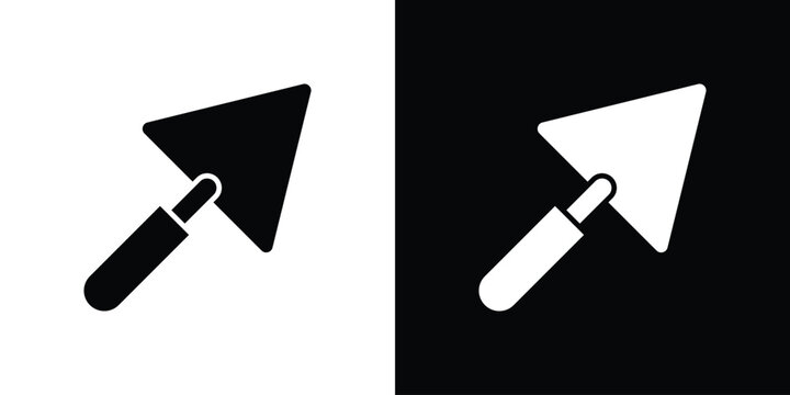Trowel icon lineart symbols pack. EPS10