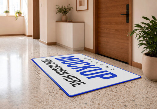 Doormat Home Entryway Mockup