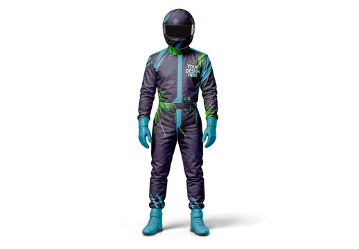 Racing Suit Collar Mockup