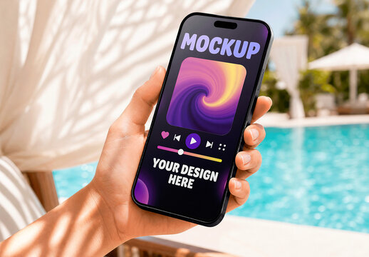 Smartphone Cabana Shadow Mockup