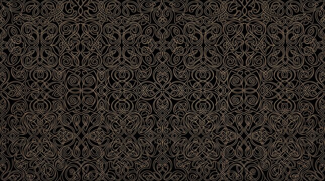 Title scotland pattern dark geometric interlace ornamentation detail with scotland scottish interlace geometric ornament