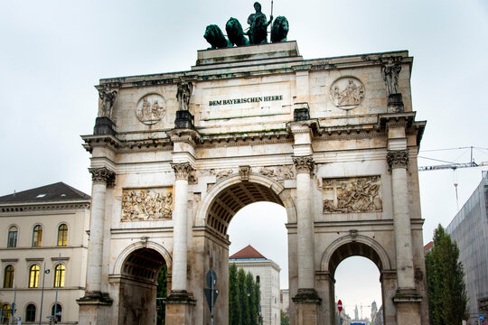 Siegestor Memorial Arch in Munich - Germany