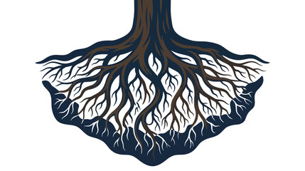 Abstract Tree Roots Illustration © budi