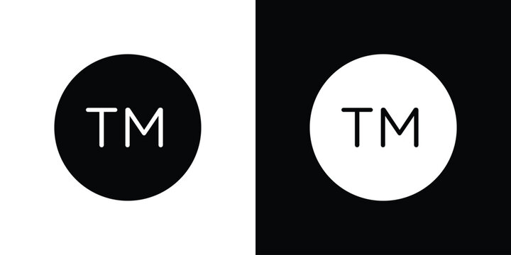 TM trademark icon minimal artwork collection