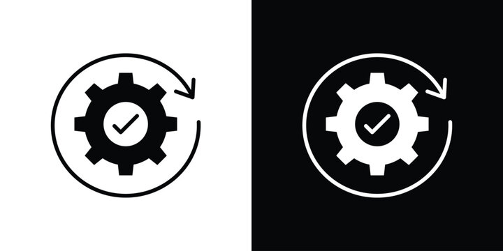 Continuous changes icon minimal artwork collection