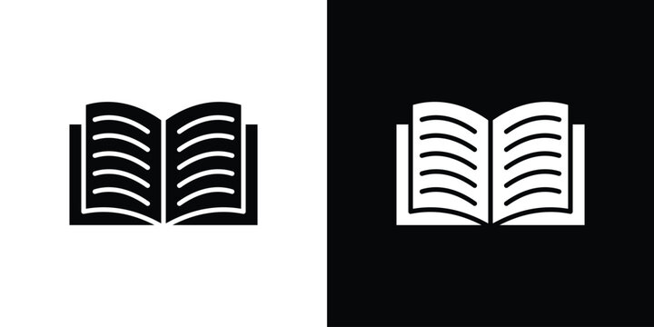 open book icon minimal artwork collection