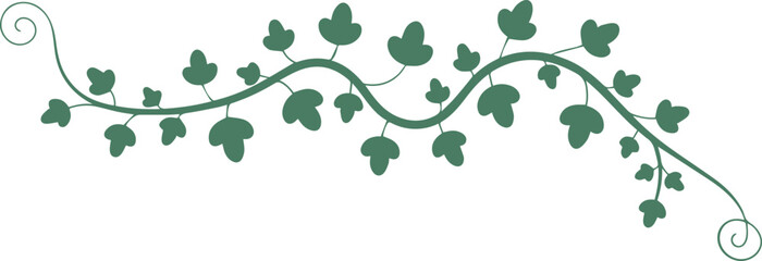 vine heart leaf seamless pattern vector floral border frame © AIcon Vector