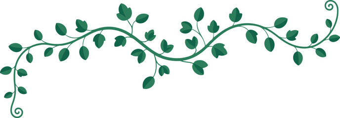 vine heart leaf vector illustration botanical element design © AIcon Vector