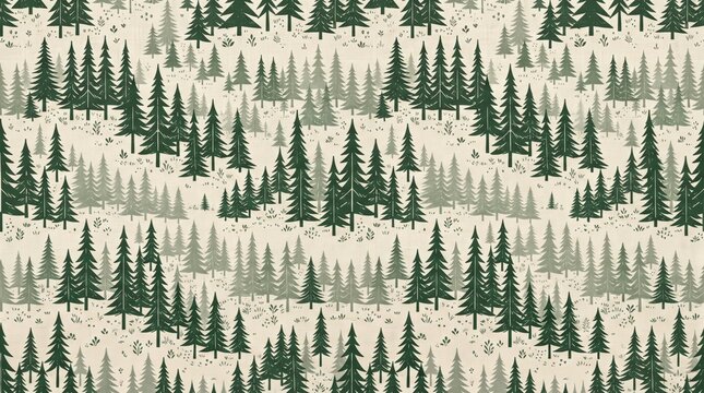 Norway pattern featuring fairisle style pine forest landscape fairisle scandinavian landscape traditional heritage