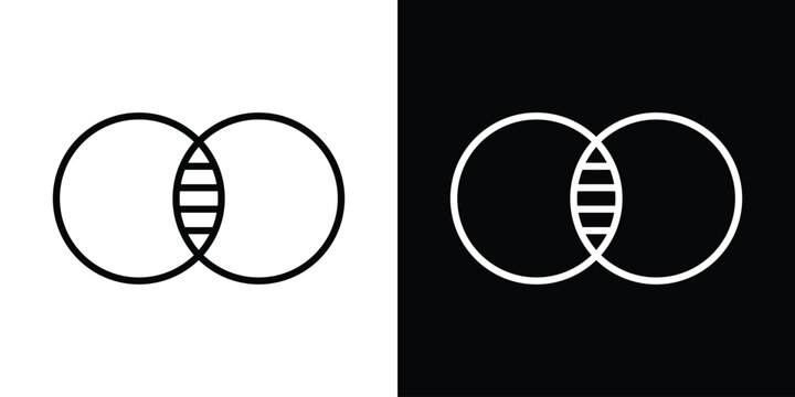 Diagram venn icon