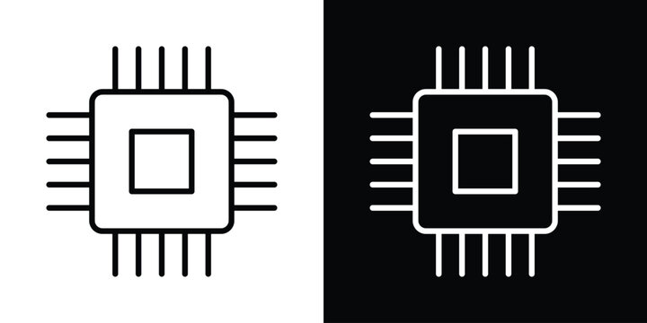 Computer chip icon