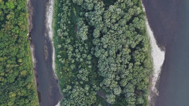 Explore the beautiful river and canyon landscape along the Dniester in Ukraine with stunning aerial views of the forest and cliffs