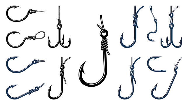 Collection of Fishing Hooks and Lures