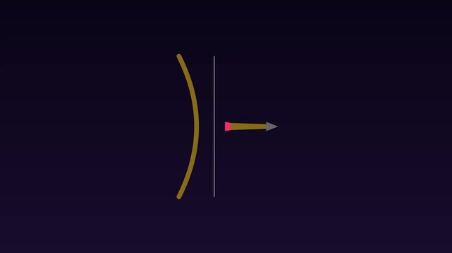 Minimalist bow and arrow animation on dark 4k background, for digital interface, and motion