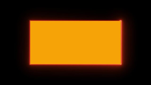 4k Abstract seamless looped background rectangular ultraviolet glowing neon text box, popular animation for logo or text design. abstract glowing neon rectangle frame animation background 4k