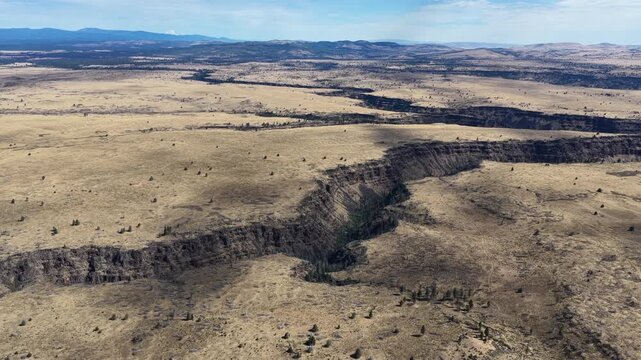 Over millennia Mill Creek has carved a 230-foot deep canyon on the Central Oregon plateau between Bend and Portland. This scenic area of high desert is part of the Warm Springs reservation.