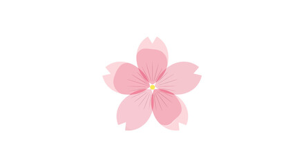 Fototapeta premium Pink cherry blossom sakura flower icon.