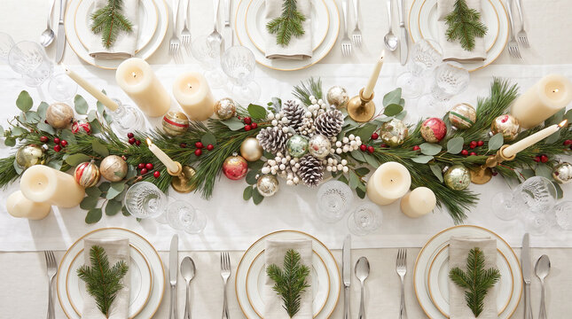 christmas table decoration