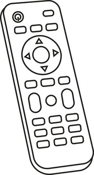 Remote Control Line Art Vector Design