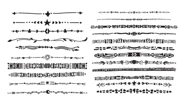 Decorative Hand Drawn Divider Set 01