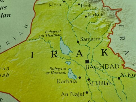 Detailed Map of Iraq Showing Major Cities Rivers Borders and Geographic Features Map of Indonesia Version.