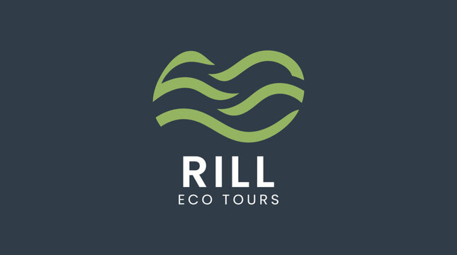 Green wave logo for Rill Eco Tours.