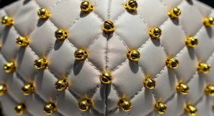 Obraz premium Luxurious white quilted leather texture background.