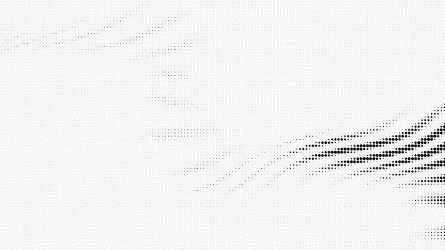 Abstract monochrome kinetic halftone line distortion looping motion ba