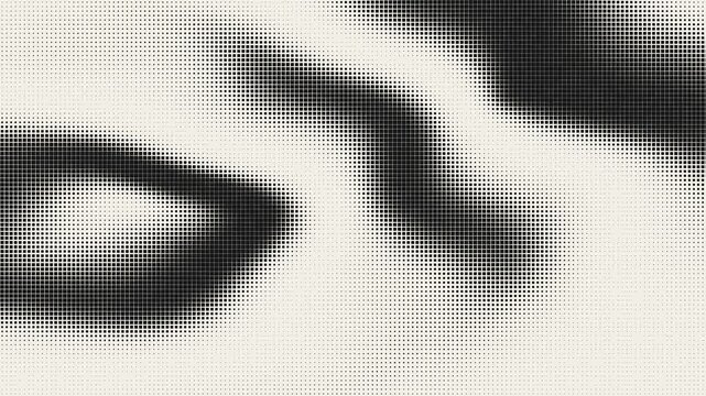Abstract minimal ink radial halftone gradient field looping motion bac