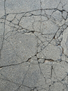 cracked grey concrete